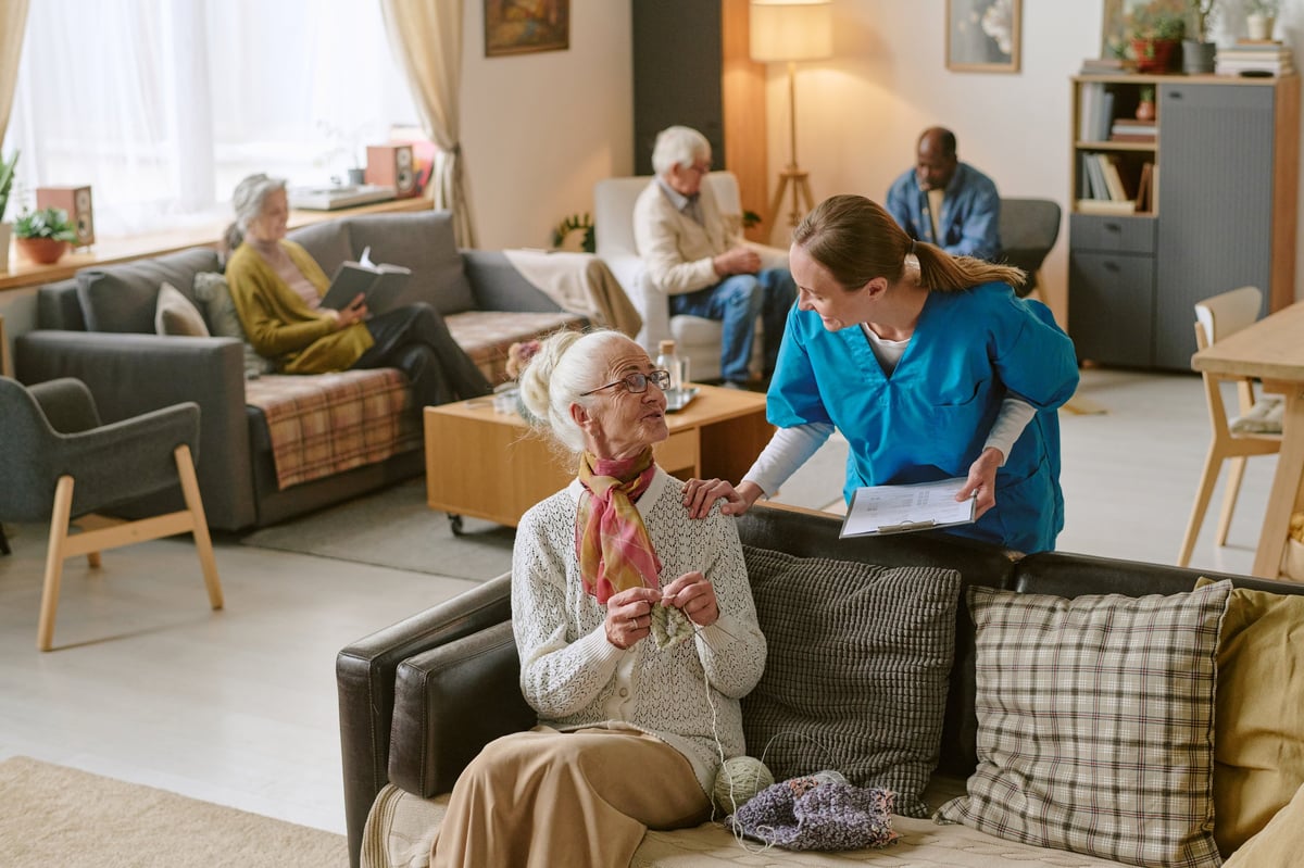 Senior woman enjoying independent living and personal hobbies